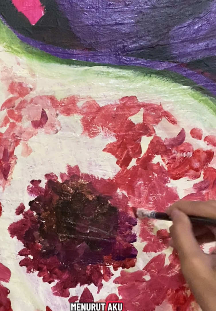 masih dengan lukisan inspired by surat At-Tin #islamicpainting #acrylicpainting #acrylic