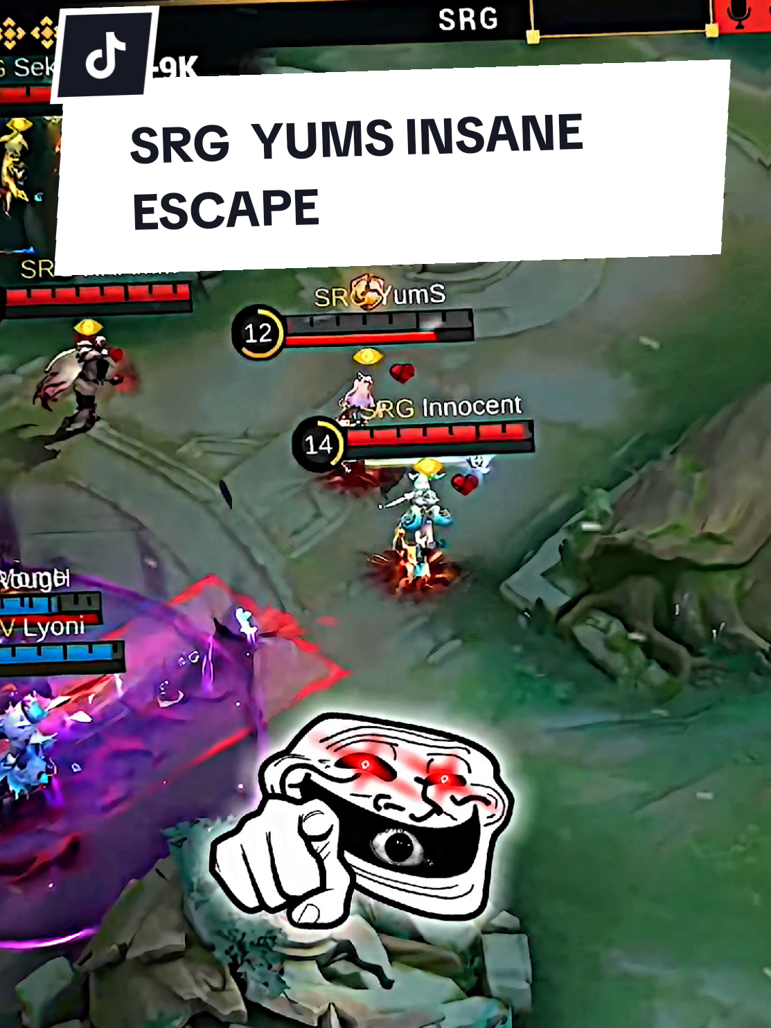 Insane escape by YumS🥶 #MLBB #WinWithMLBB #MPLMY #MPLMYS16 #mplindonesia 