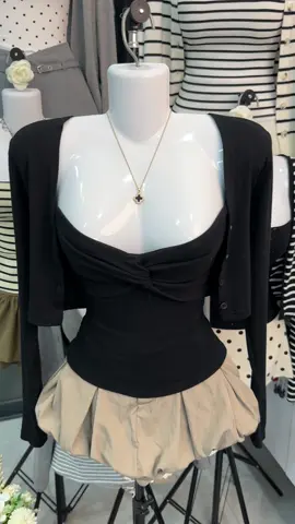 Set Áo Khoác Cardigan Kèm Áo Q #BongBong #aocardigan #aoquay #viral 