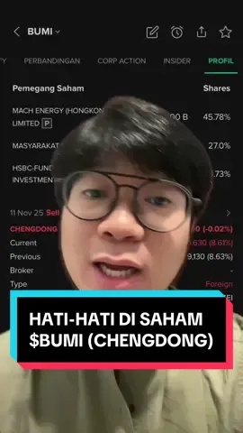 Update terkini saham $BUMI buat kalian semua yg udah nanyain dari tadi siang. Terutama soal CHENDONG yg masih pegang banyak dan terus konsisten jualan hampir setiap hari. Ini jawabannya. 🙏 Yes seller yg taking profit emang mulai muncul dan itu SANGAT WAJAR, menurut gw yg perlu lebih kita khawatirkan adalah behaviour kita yg pengen ngejar barang tapi gak pernah ngitung risikonya. 🥲 Pastinya disclaimer on, semua yg gw share ini hanya pendapat/opini pribadi. Make sure kalian udah lakukan analisa lanjutan sebelum mengambil keputusan. 🙏 Eh ya btw kalo kalian baru mau belajar trading, coba cek link di bio itu ada OCTA yg lagi bagi-bagi bonus saldo trading 100%. Cara dapetinnya juga gampang banget kok tinggal masukin kode promo BONUSTOPUP aja pas kalian melakukan deposit. 🤭 So tunggu apa lagi? Buruan download & daftar pakai link di bio mumpung kuota promo bonusnya masih ada. 💪 #saham #investasi #trading #ihsg #bumi