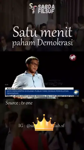 Rocky Gerung | Pelajaran Demokrasi #filsafat #rockygerung #demokrasi #fyp 