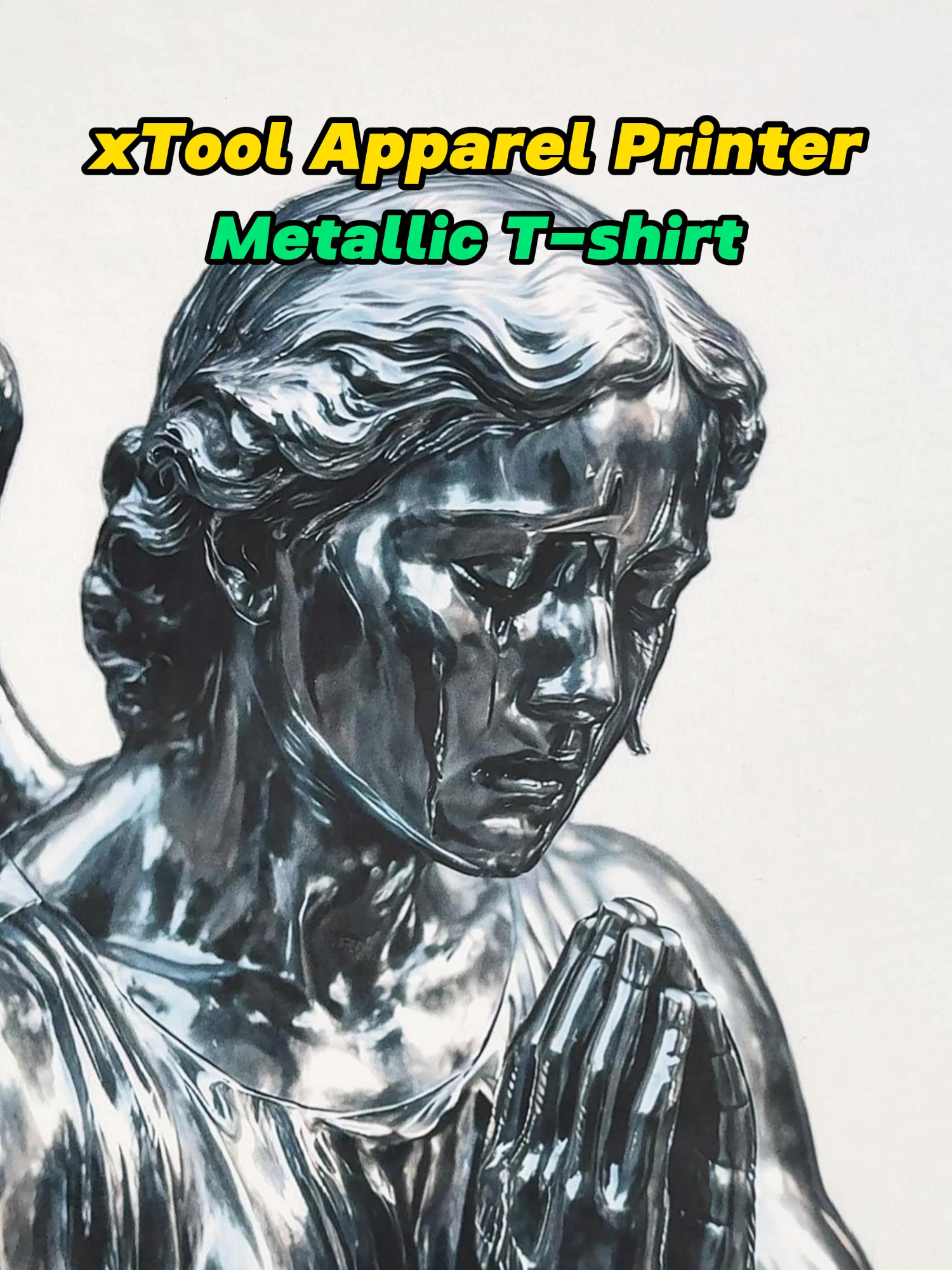 Metallic shine meets perfect detail ✨👕   Printed this T-shirt with the xTool Apparel Printer — colors stay true, edges stay crisp, and the finish? Pure brilliance ⚡️   Fast. Accurate. Flawless.  That’s xTool magic. 🚀 #xTool #xtoolapparelprinter #DTF #dtfprinting #fyp #printedinminutes #freshoffthepress #CustomApparel #SmallBusiness #DTFTransfers