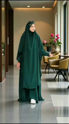 Medina Umrah Haji Set Abaya + Long French Khimar #set #abaya #gamis #umrah #lebaran 