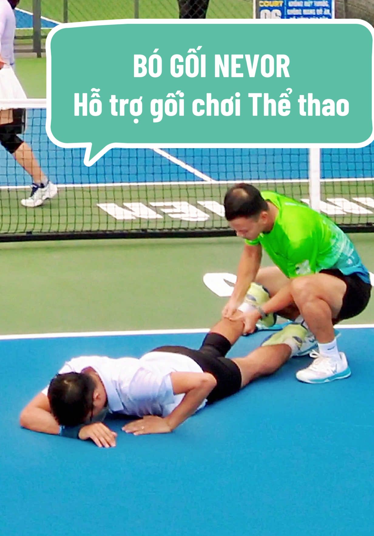 Anh chị em chơi thể thao hay đau gối khi đổi hướng nhanh chưa? Bó gối Nevor hỗ trợ tốt lắm! #BoGoiNevor #PickleballVN #TheGioiPickleballVN #DoTheThao #HoTroKhopGoi