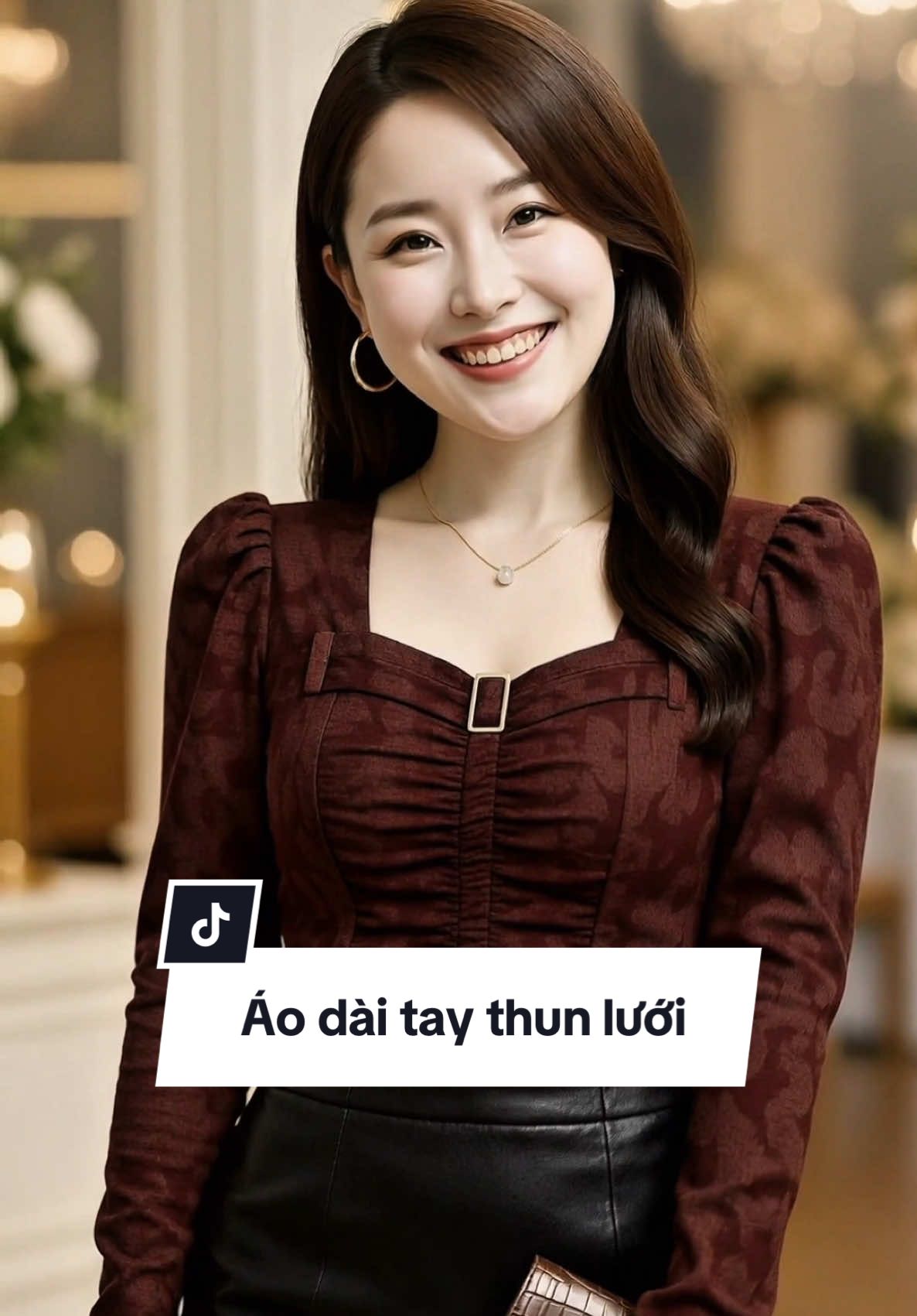 Áo dài tay chất liệu Thun #tiktokthoitrang #xuhuong #viral #outfitnu 