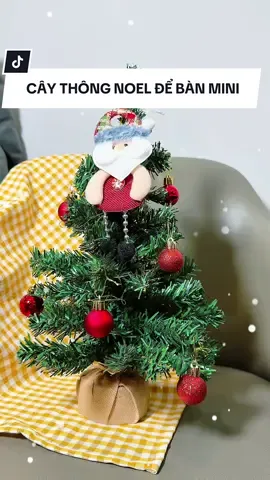 Cây thông Noel để bàn mini size 20/30/40/50cm 🎄🎁⛄️ #caythongnoel #noel #giangsinh2025 #review #trangtrigiangsinh