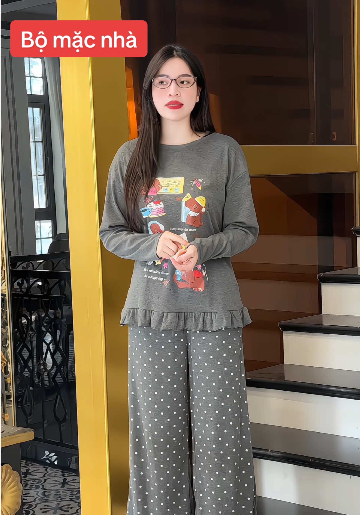 Sét bộ mặc nhà xinh yêu, #setbomacnha #thoitrangnu #maithom6 #xh 