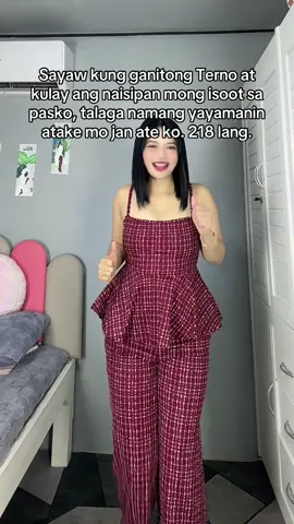 Peplum Top & Pants Terno. Disclaimer: Price may change anytime.