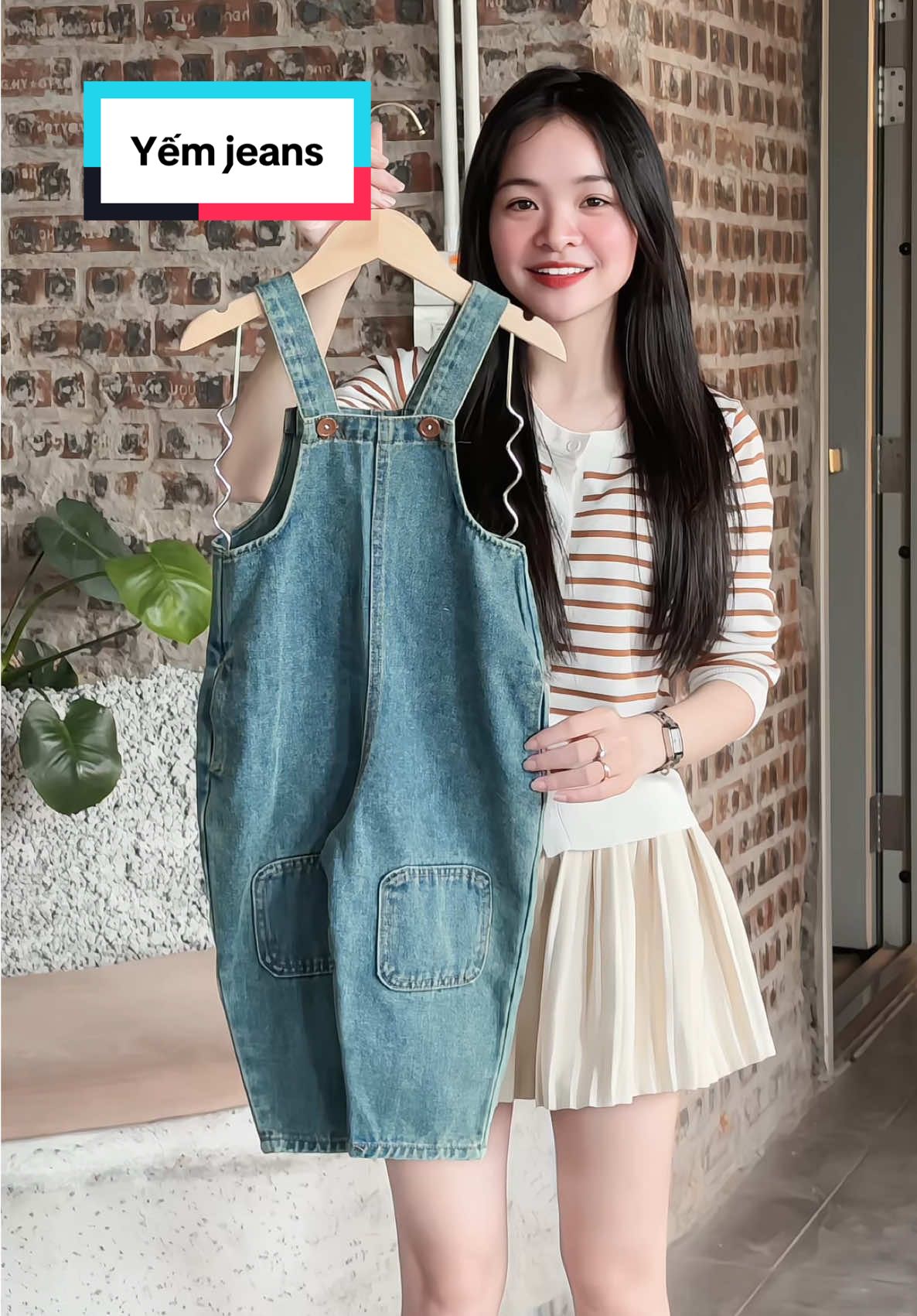 Yếm Jean cho bé #thoitrangchobe #mechipriviu #yemjeans 