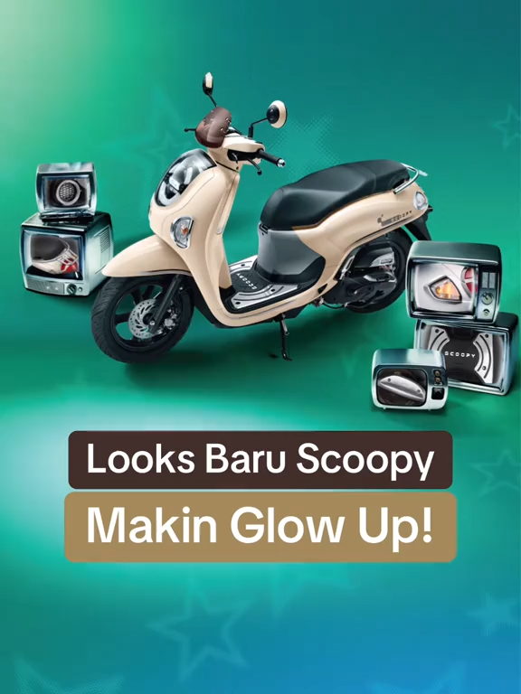 SCOOPY NIH YA! 😭🔥 Kenapa sih gak abis-abis gebrakannya?! Beneran deh, glow up nya tuh juara, udah another level!! Berasa dihipnotis kaan pas pake aksesoris gini 🤩 Favorit BroSis yang mana sih? Kasih tau MinHo di komen ya!🧐 #Scoopy #HondaScoopy #ScoopyIndonesia #motormatic#motormatichonda#tunashondacaman #dealermotorhondabekasi