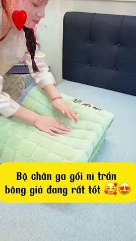 Giấc ngủ êm đềm và thư giãn hơn bao giờ hết với bộ ga gối nỉ nhung 😘❤️ #gagoi #changagoidem #gagoininhung #foryou #foryou 