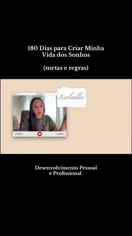 Nesse vídeo eu abri meu coração sobre as minhas metas desses próximos 180 dias e quero te mostrar cada detalhe da construção da minha vida dos sonhos! Fica aqui, quem sabe você não constrói a sua também? #desenvolvimentopessoal #mentalidade #metas #mudançadevida #fyp 