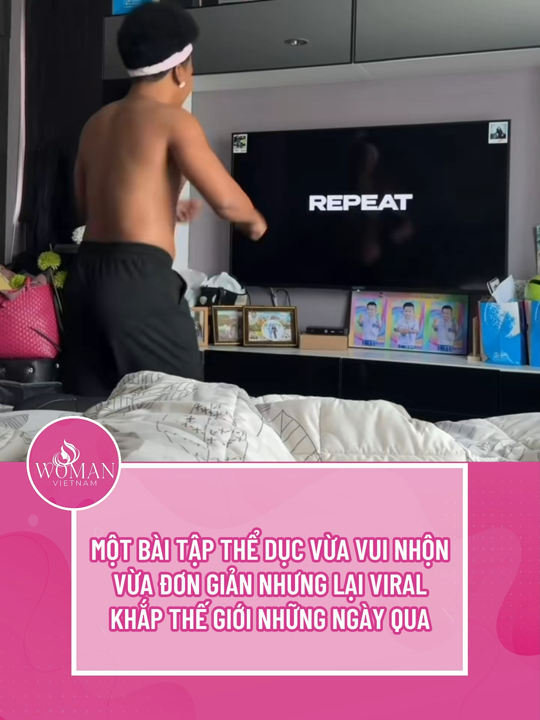 Một bài tập thể dục vừa vui nhộn vừa đơn giản nhưng lại viral khắp thế giới trong những ngày qua #womanvietnam #tiktoknews #tiktokgiaitri🔥 #womannews