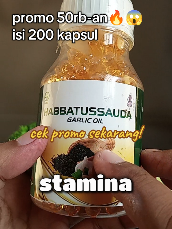 cek promo sekarang! sebelum kehabisan, Habbatussauda Garlic oil  isi 200 kapsul #herbal #habbatussauda #original #vitamin #sipalingaffiliate 