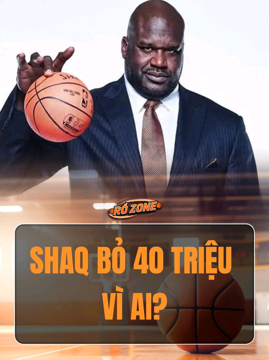 Shaq từ bỏ Nike không phải vì tiền, mà vì một câu nói khiến cả ngành sneaker cứng họng. Câu chuyện 40 triệu đô thành đôi giày 20 đô 😳🔥 #Baseketball #bongro #shaq