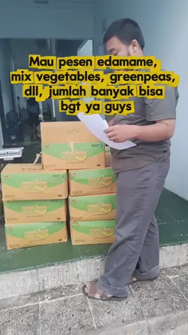 Siap melayani jumlah banyak edamame, mix vegetables, green peas, shoestring dll 😁#edamame #mixvegetables #greenpeas #shoestring #mbg 