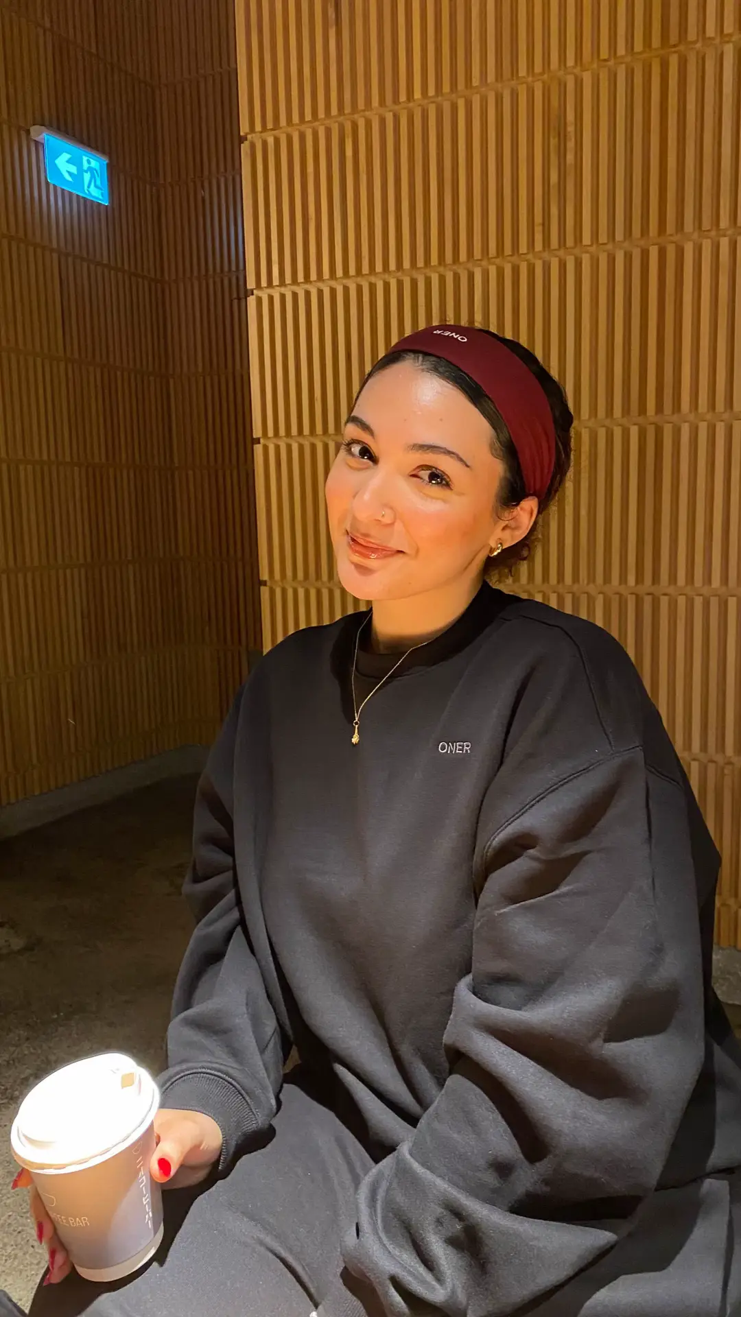 Matching sweat set season finally 🙂‍↔️ literally a walking @Oner Active ad| code zainab ✨ #fyp 