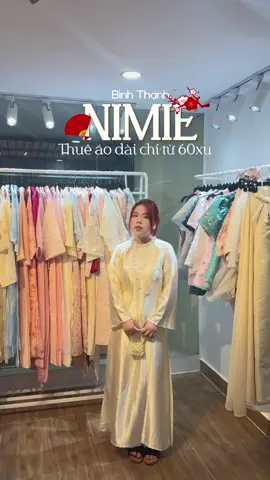 Thuê áo dài ở Bình Thạnh chỉ từ 60ca @Cho Thuê Áo Dài Bình Thạnh 😙#fyp #chuptet #thueaodai #thuedo #saigon 