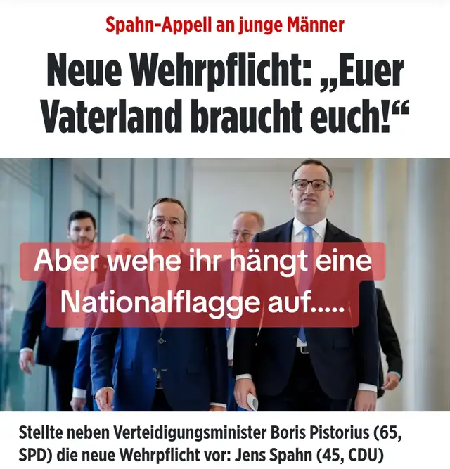 Die Nachricht trifft Deutschland wie ein Schock: Unter dem Motto „Euer Vaterland braucht euch“ richtet sich die Politik direkt an die junge Generation und fordert sie zu einer Verantwortung auf, die seit Jahren keiner mehr tragen musste. Die Rückkehr einer neuen Form der Wehrpflicht, eine politische Entscheidung mit enormer Tragweite, stellt plötzlich das Leben tausender junger Männer auf den Kopf. Was gestern noch Freiheit, Zukunftspläne und persönliche Träume waren, wird heute von der Realität einer sicherheitspolitischen Zeitenwende überschattet. Jens Spahn macht unmissverständlich klar, dass Deutschland sich nicht mehr auf alte Strukturen verlassen kann. Eine freie Gesellschaft müsse bereit sein, sich selbst zu verteidigen. Doch der Preis dafür wird nicht in Berlin bezahlt – sondern in den Familien, die heute zusehen müssen, wie ihre Söhne und Enkel möglicherweise in Uniform antreten sollen. Während Politiker von „Pflicht“, „Stärke“ und „Notwendigkeit“ sprechen, wächst im ganzen Land die Unsicherheit: Was bedeutet das für Studium, Ausbildung, Beruf, Beziehungen, Zukunftspläne? Wie fühlt es sich an, wenn der Staat plötzlich entscheidet, welchen Weg ein junger Mensch einschlagen soll? Deutschland steht an einem Wendepunkt. Der Ton wird rauer, die Lage ernster, die Entscheidungen weitreichender. Mit der Ankündigung, „Eure Generation trägt jetzt Verantwortung“, ist klar: Die Freiheit, die viele als selbstverständlich betrachtet haben, muss neu verteidigt werden – politisch, gesellschaftlich und, wenn nötig, militärisch. Ob man dafür bereit ist oder nicht, spielt keine Rolle mehr. Denn die Botschaft der Politik ist eindeutig: Die Zeiten haben sich geändert, und mit ihnen auch die Erwartungen an die junge Generation. #duet #foryoupage #foryou #fyp #trend 