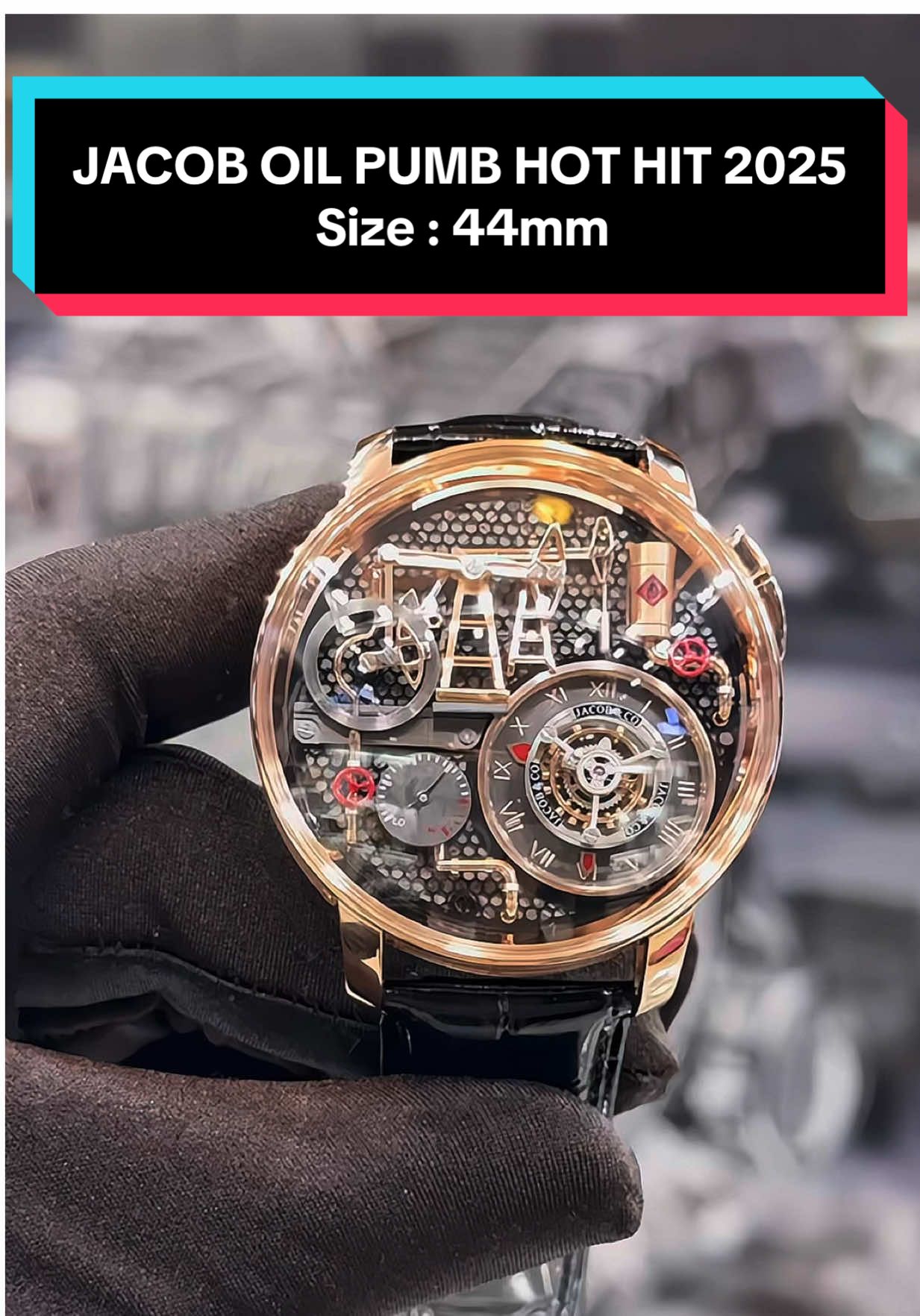 Jacob Oil Pumb Rose Gold Siêu Nét 2025 Vừa Cập Bến 1C Duy Nhất 🔥 Size : 44mm #37watchluxury #thinhhanh #asrm #xuhuong #viral 