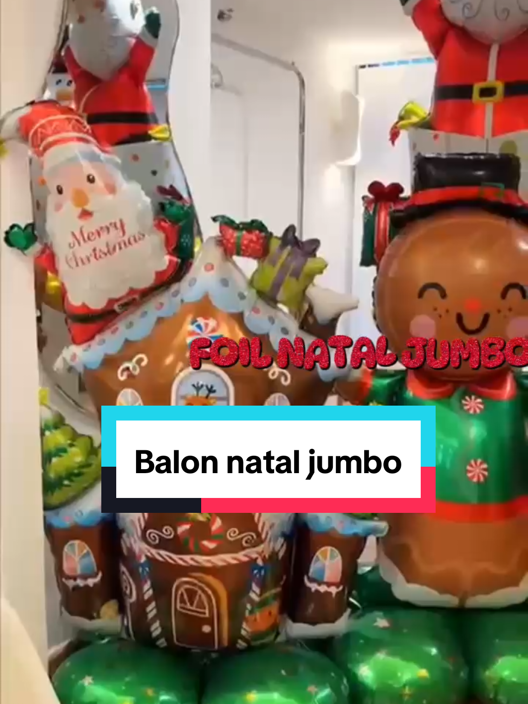 Balon natal jumbo #balonnatal #balonfoilnatal #dekorasinatal #merrychristmas #hiasannatal 
