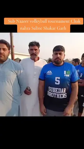 Sub Nazeer volleyball tournament Chak nahra Saline Shakar Garh #viral #viralvideo #shakargarh #Volleyball #foryou 