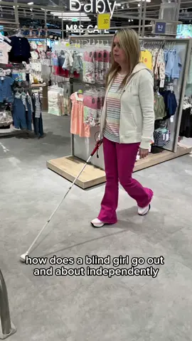 wouldn’t be as independent as I am today without vision rehab. It taught me the skills I needed to actually live my life - not just exist, not just “manage”, but properly live with confidence. But thousands of blind and partially sighted people still aren’t getting that support when they need it. A signature from you could genuinely change someone’s whole world, here’s the link  http://rnib.in/LifeOnPause Go on… be that person. With love a very Proud ambassador for RNIB’s campaign ❤️ Video Description: The video shows Claire inside a shop, walking towards the escalators with her white cane. As she steps onto the escalator, everything suddenly freezes and a large pause symbol fills the screen. The image stays completely still until Claire says, “Sign the petition today,” when the symbol switches to a play button. The video comes back to life, showing Claire travelling down the escalator and stepping off at the bottom.