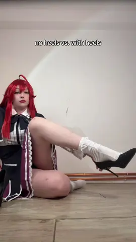 real reason why i always wear heels in my videos 😭 #riasgremory #highschooldxd #cosplay 