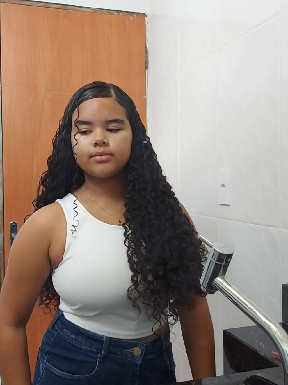 penteado  #cabeloslongos #cabelocacheado #fyyyyyyyyyyyyyyyyyyy 