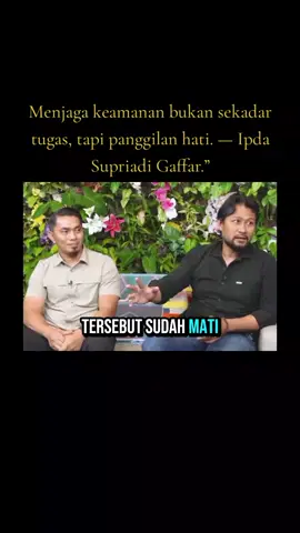 Ipda Supriadi Gaffar adalah contoh perwira kepolisian yang memadukan tegasnya penegakan hukum dengan kepekaan kemanusiaan. Gaya penampilannya yang unik menjadikannya sosok yang mudah dikenali, namun yang paling menonjol adalah komitmen dan kerja kerasnya dalam misi menyelamatkan warga yang rentan. Tugas-terbarunya dalam kasus Bilqis menunjukkan betapa pentingnya peran seorang polisi bukan hanya sebagai penegak hukum, tetapi sebagai pelindung masyarakat #polisiviral #polisimakassar #viral #bilqis 