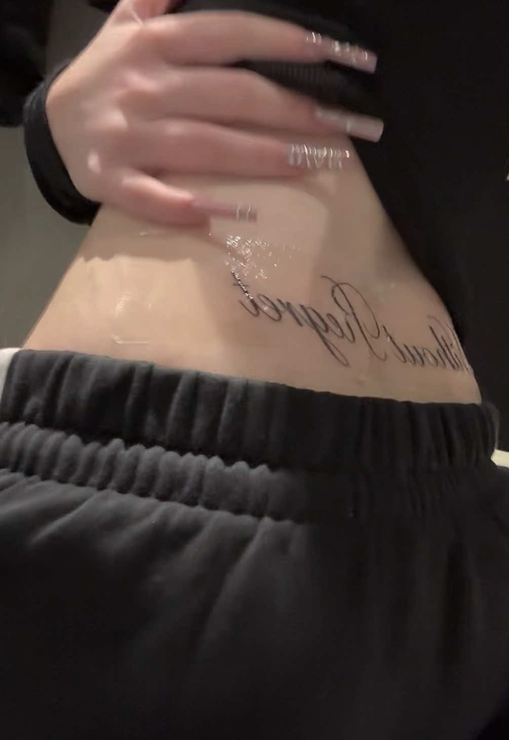 Looks so good😻 #tattoo #viral #tattoogirl #tattooideas #calligraphy 