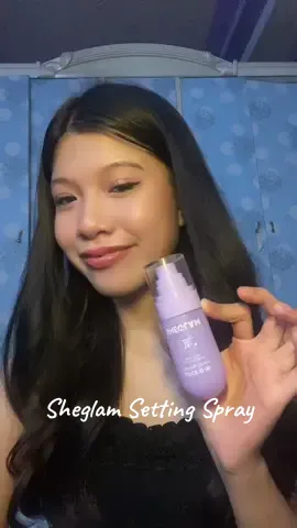 so long-lasting, worth the hype!💜 #sheglam #sheglamsettingspray #settingspray #fyp #makeup @SHEGLAM Store PH 