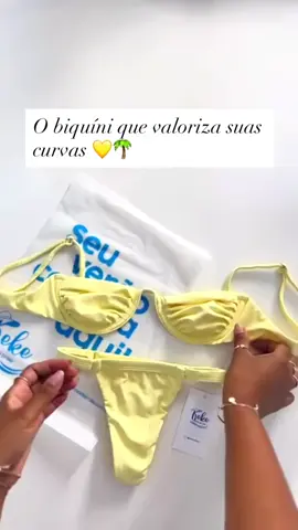 Biquíni meia taça com calcinha de fita  fio dental 👙🌊 Link nos comentários  #shopee #biquini #comprasonline #verao2025 