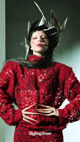 Lady gaga wearing my ‘Accurate Angel’ headpiece for Rolling Stones  @ladygaga !!