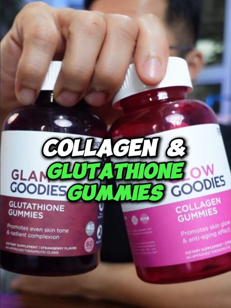 PERFECT COMBINATION TONG DALAWANG TO GLAM GOODIES & COLLAGEN GUMMIES GOODIES NUTRITION FDA - FR-4000013617228 #health #wellness #collagen #skincare #beauty #morningroutine #goodiesnutrition #glutathione
