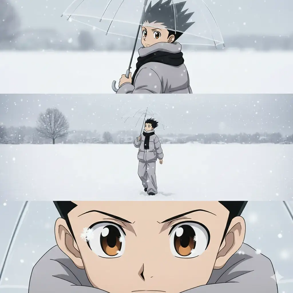 هنتر x الشتاء ❄️☃️ #hunterxhunter #hxh #غون #كيلوا #الشتاء 