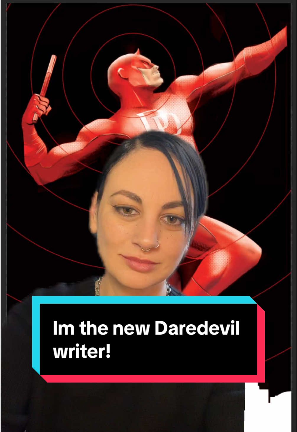 IM WRITING DAREDEVIL! It took many takes to make a video about this news without screaming. Issue 1 comes out in march! I am so excited and will make lots more videos about this soon. I’m off to have a drink with my Hell’s Kitchen partner, Lee Garbett. You can drop some questions (no spoilers) in the comments and Lee and I will do some video responses this weekend! #daredevil #marvel #author #BookTok #comicbooks 