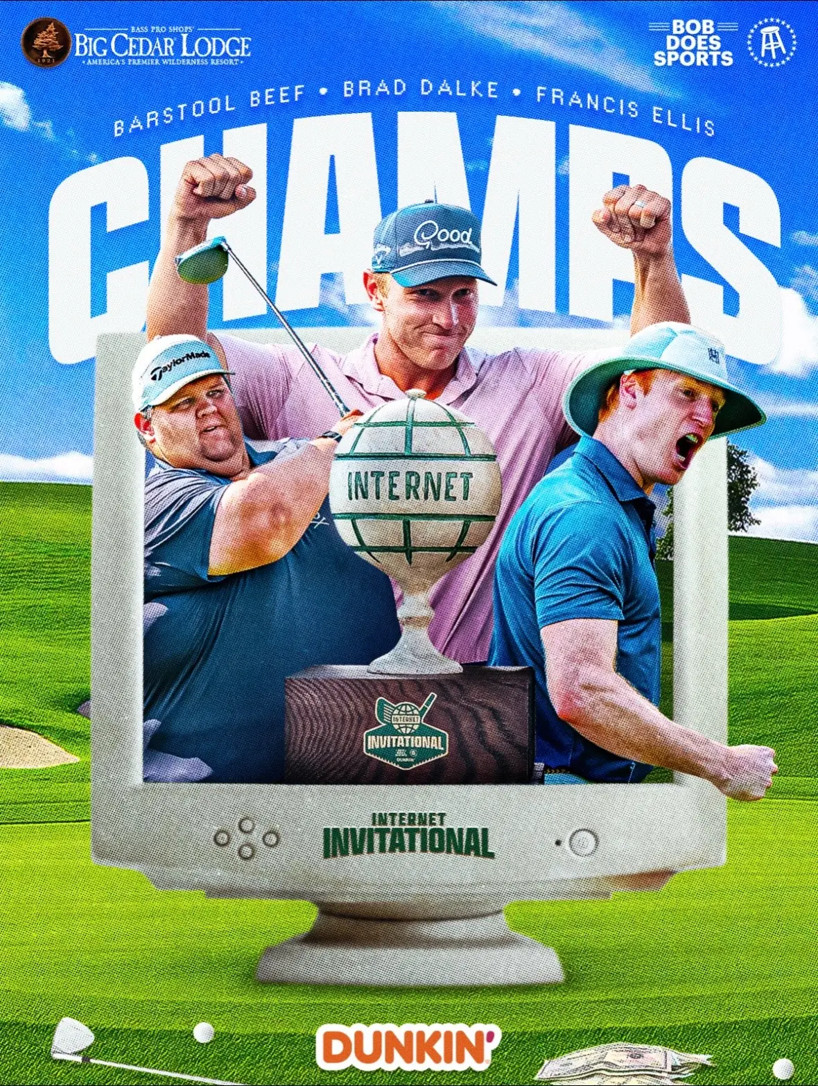 Your Inaugural @The Internet Invitational Champs: Cody “Beef” Franke, Brad Dalke, and Francis Ellis 🏆