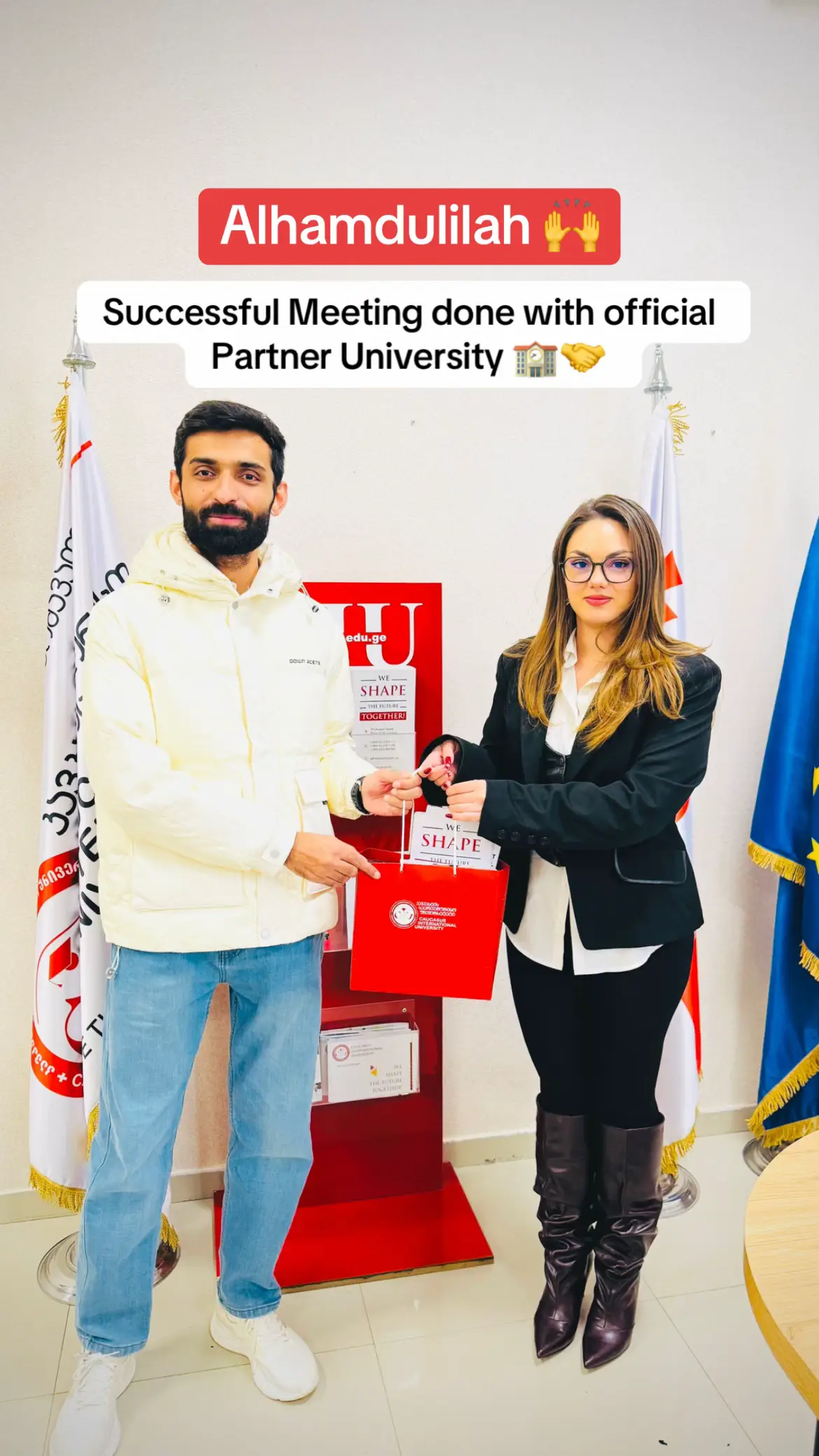 Successful meeting done with Official partner University 🤝 #alhamoverseaseconsultants #creatorsearchinsights #officialpartner #applyabroad #scholarships  @ALHAM Overseas Consultants 