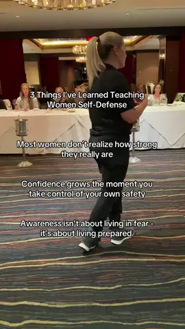 Every workshop reminds me: empowerment starts the second you decide you are worth defending. 💪🏼 Book your private group now. #WomensSafety #SelfDefense #womenempowerment 