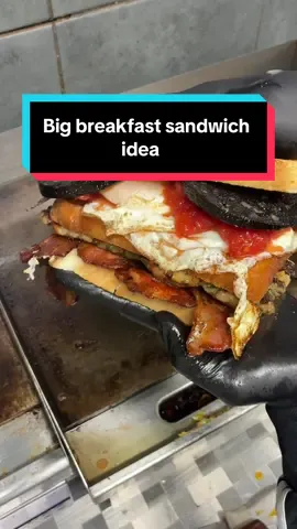 Big breakfast sandwich idea #creatorsearchinsights #breakfastideas #breakfastsandwich 