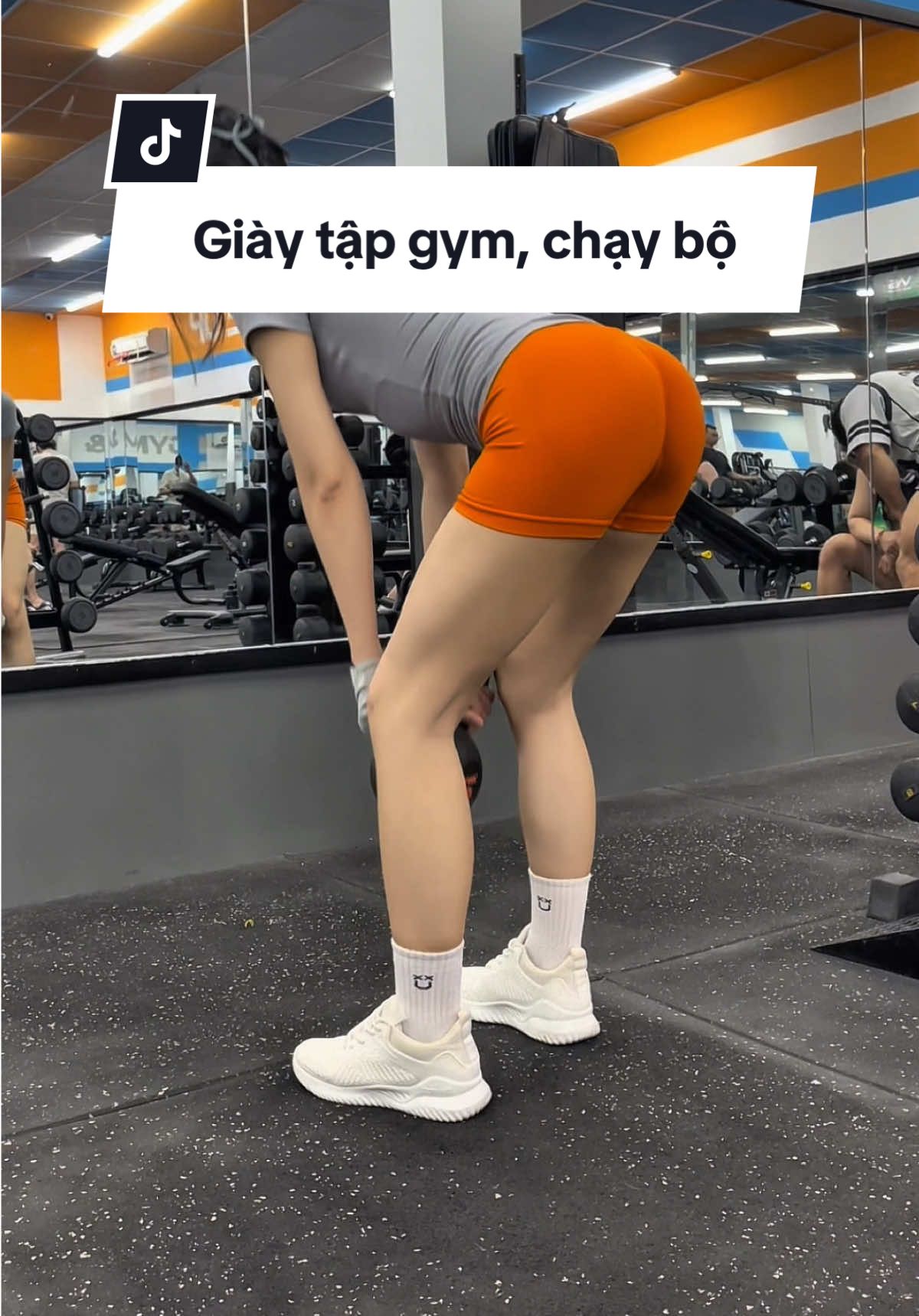 Giày tập gym, chạy bộ, đi chơi đều ok hết ạ ☺️☺️ #gymoutfit #giaythethaonu #giaytapgym #dungcutapgym #dotapgymnu 