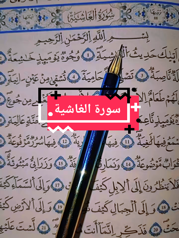 سورة الغاشية بصوت علاء عقل 🥰 قرأن الكريم أرح قلبك بذكر الله 😌#قران_كريم #قران_كريم_ارح_سمعك_وقلبك 