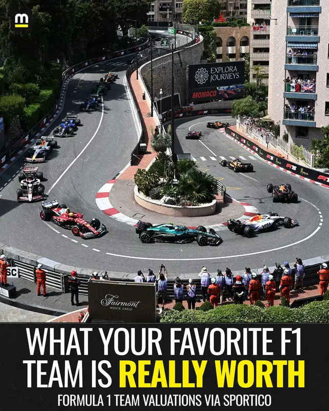 Cha-Ching. 🤑 Here’s what your favorite F1 team is really worth, via @Sportico. #f1 #formula1 #racing #sportsbiz 