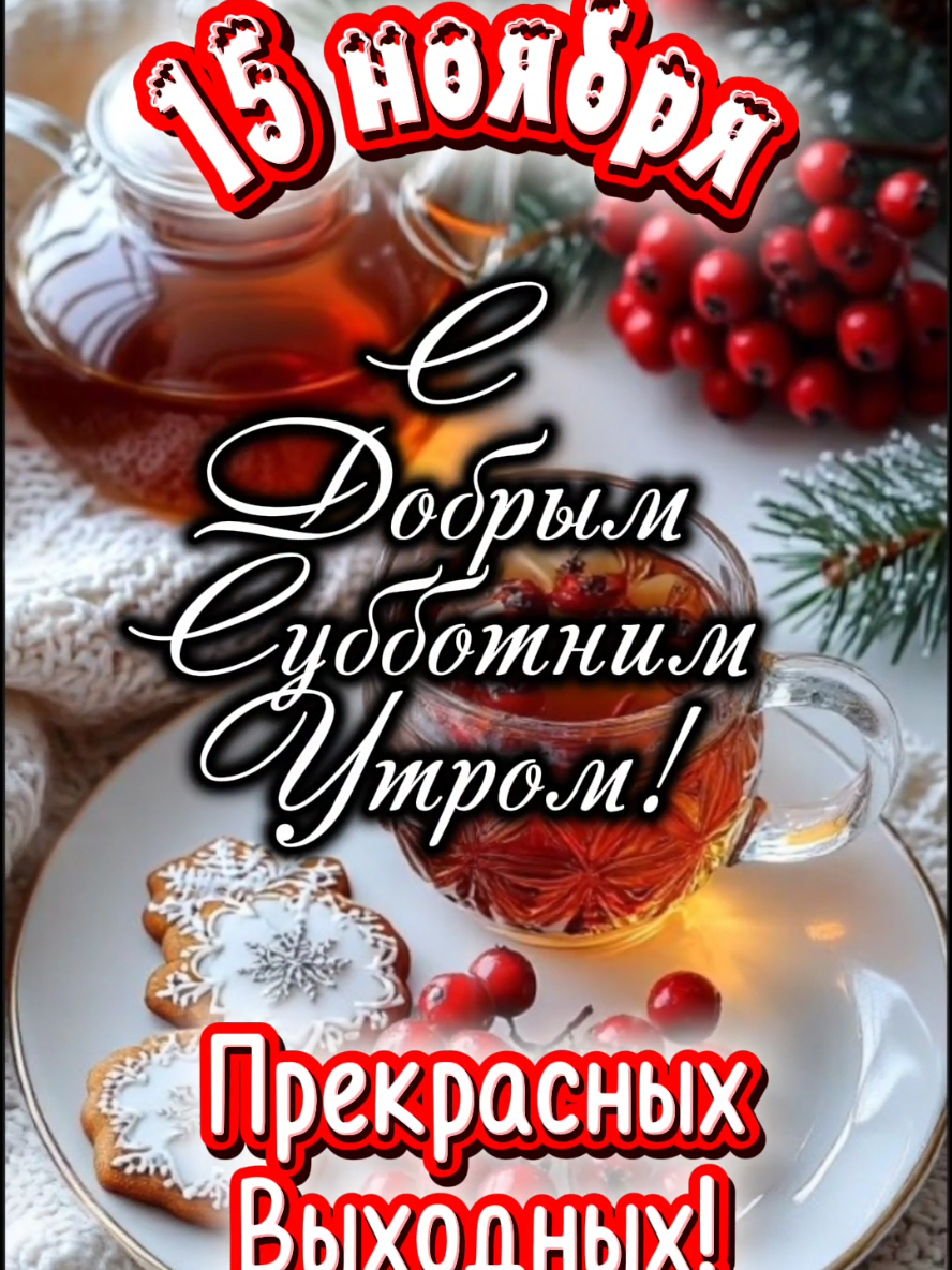 с Добрым Субботним Утром! 15 ноября. #сдобрымсубботнимутром #утренниепожелания #владаалматы #15ноября #подписка 