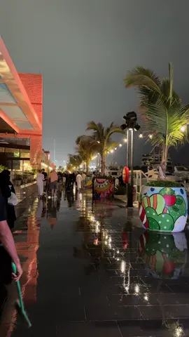 ♥️🌧️#نادي_اليخوت #امطار_جده #جده #jeddah 