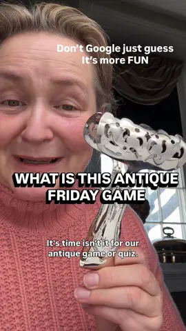 Today’s Antique Quiz 🕵️‍♀️✨ What is this silver plate mystery piece? It has elegant pierced “hands” at the end and would have been right at home on a beautifully set table. Drop your best guess in the comments 👇 ✅ Answer reveal on Monday here and in a separate video, just like every week. 🚫 No Google… it’s more fun this way. 🛒 And yes, this piece is available to purchase on the website. #whatisthisantique #antiquequiz #silverplate #whatisthis #antiquetableware     