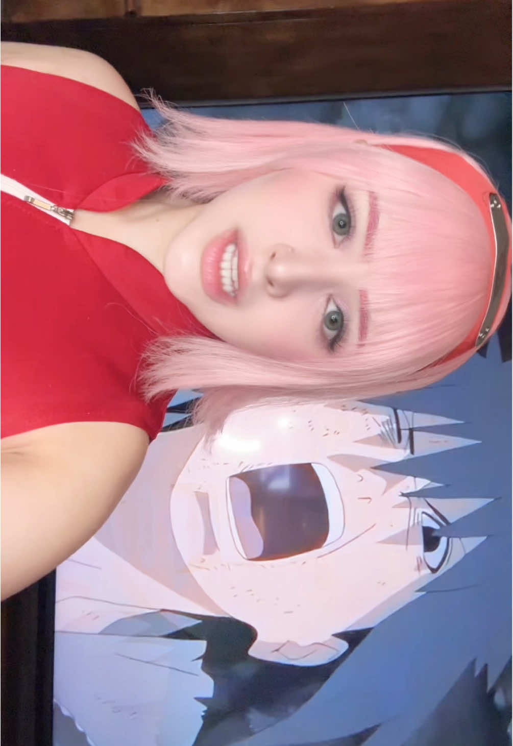 Had to hop on this trend🌸🍅 #sasusaku #sakuraharunoedit #sakuraharunocosplay #sasukeuchiha #sakuraharuno 