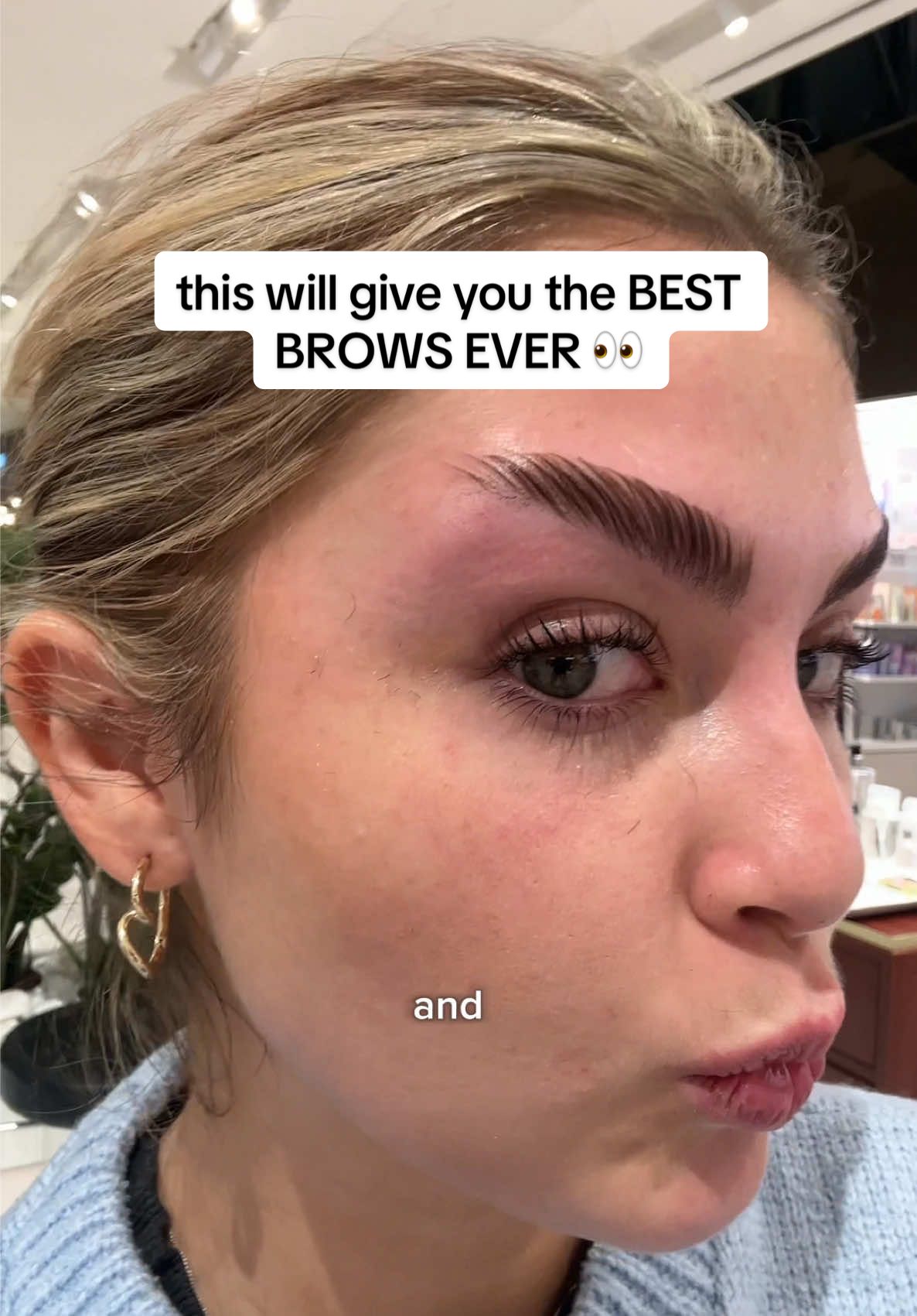 this will give you the BEST BROWS EVER 👀 Thank you to @Blink Brow Bar for inviting me ☺️ #brows #browlaminationproducts #browlaminating #browlamination #browshaping 