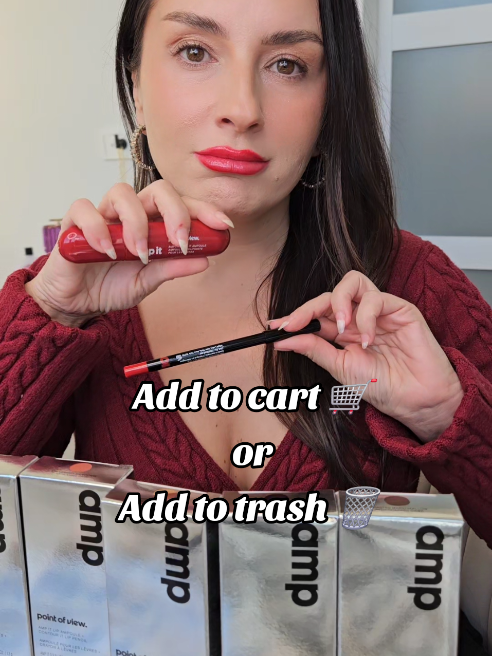 Rapid fire 🔥  add to cart🛒 or add to trash🗑 @Point of View Beauty  #povlipkit #holidaygiftguide #makeup #pointofviewbeautylipkit #makeuptutorial 